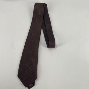 Pierre Balmain brown silk tie